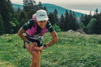 Azara García dándolo todo en Swiss Canyon Trail 2026