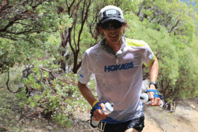 Jim Walmsley corriendo la Western States 100 bajo el calor