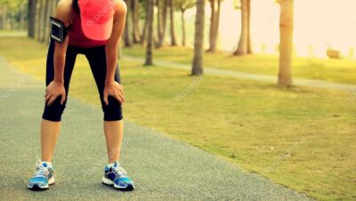 Corredora cansada. Creatina y trail running